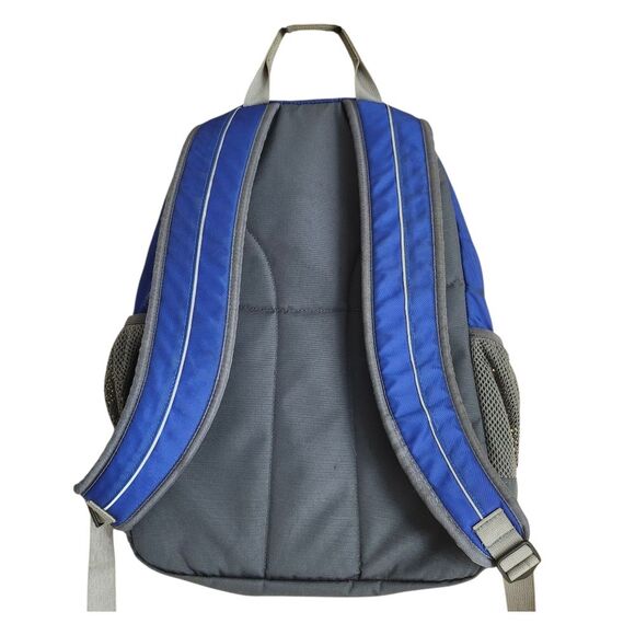 L.L. Bean Blue and Gray Nylon Logo Backpack - Picture 2 of 13